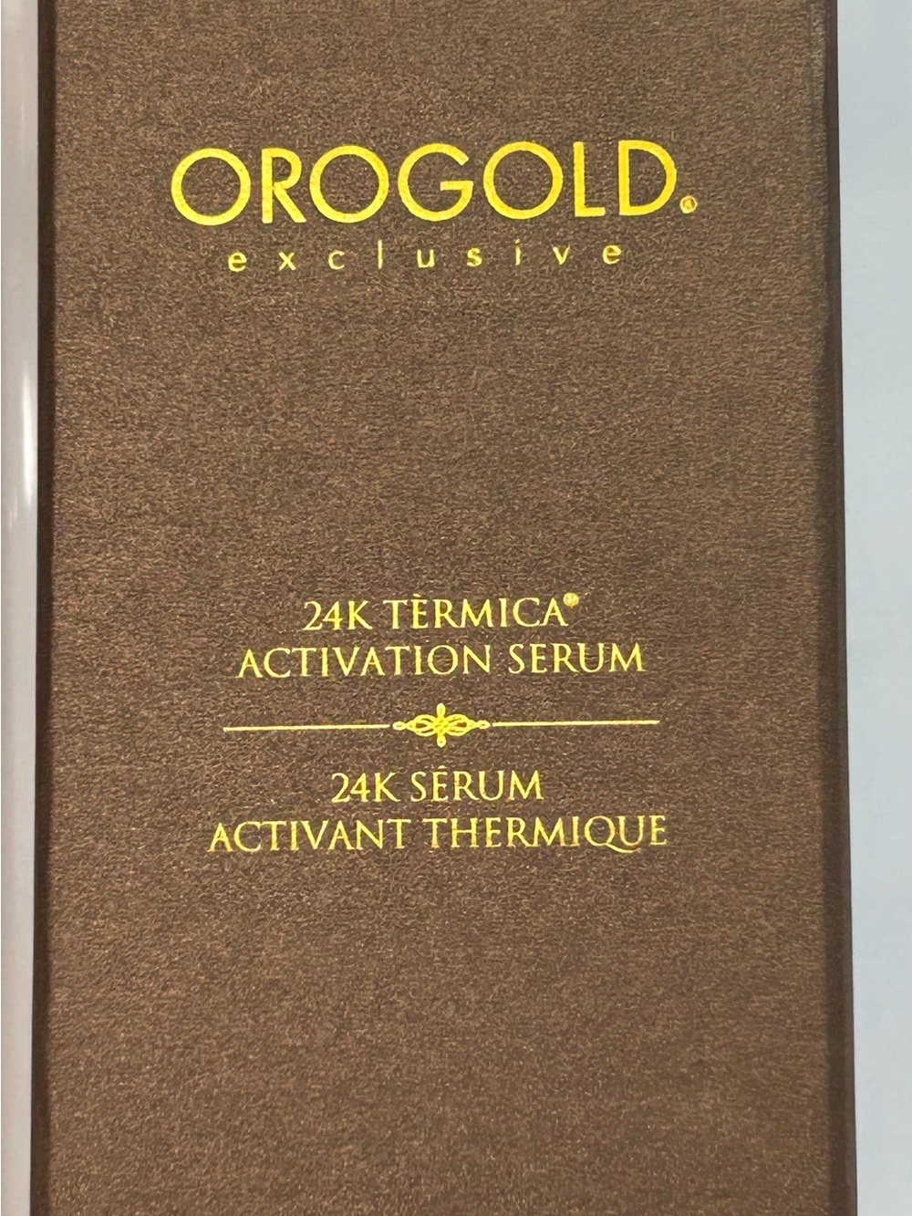 Orogold 24K Térmica Activation Serum – Brown Packaging
